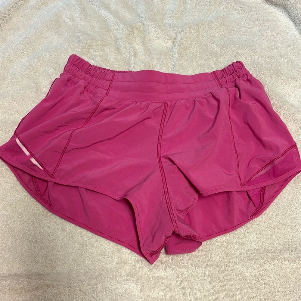 Hot pink Lulu lemon hotty hot shorts